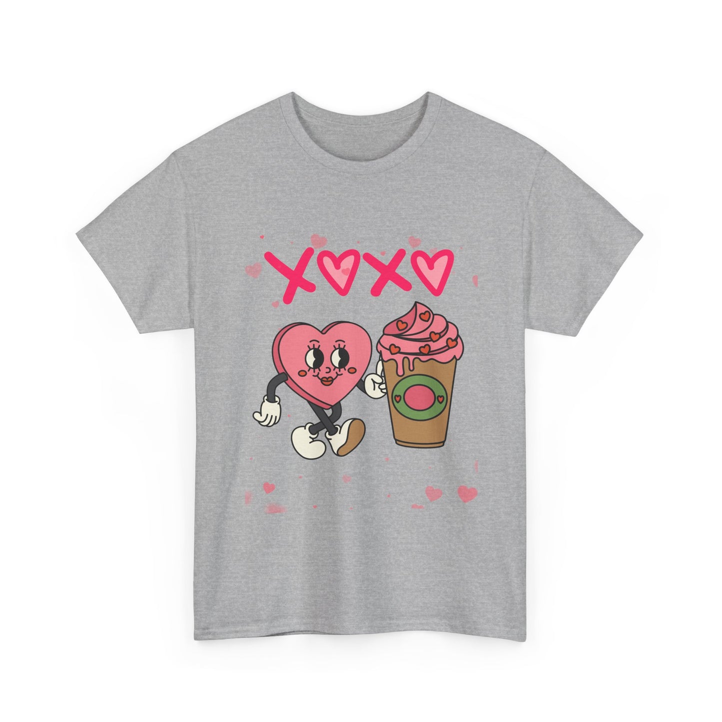 A Latte Love: The Retro "XOXO" Coffee Lover’s Valentine T-Shirt