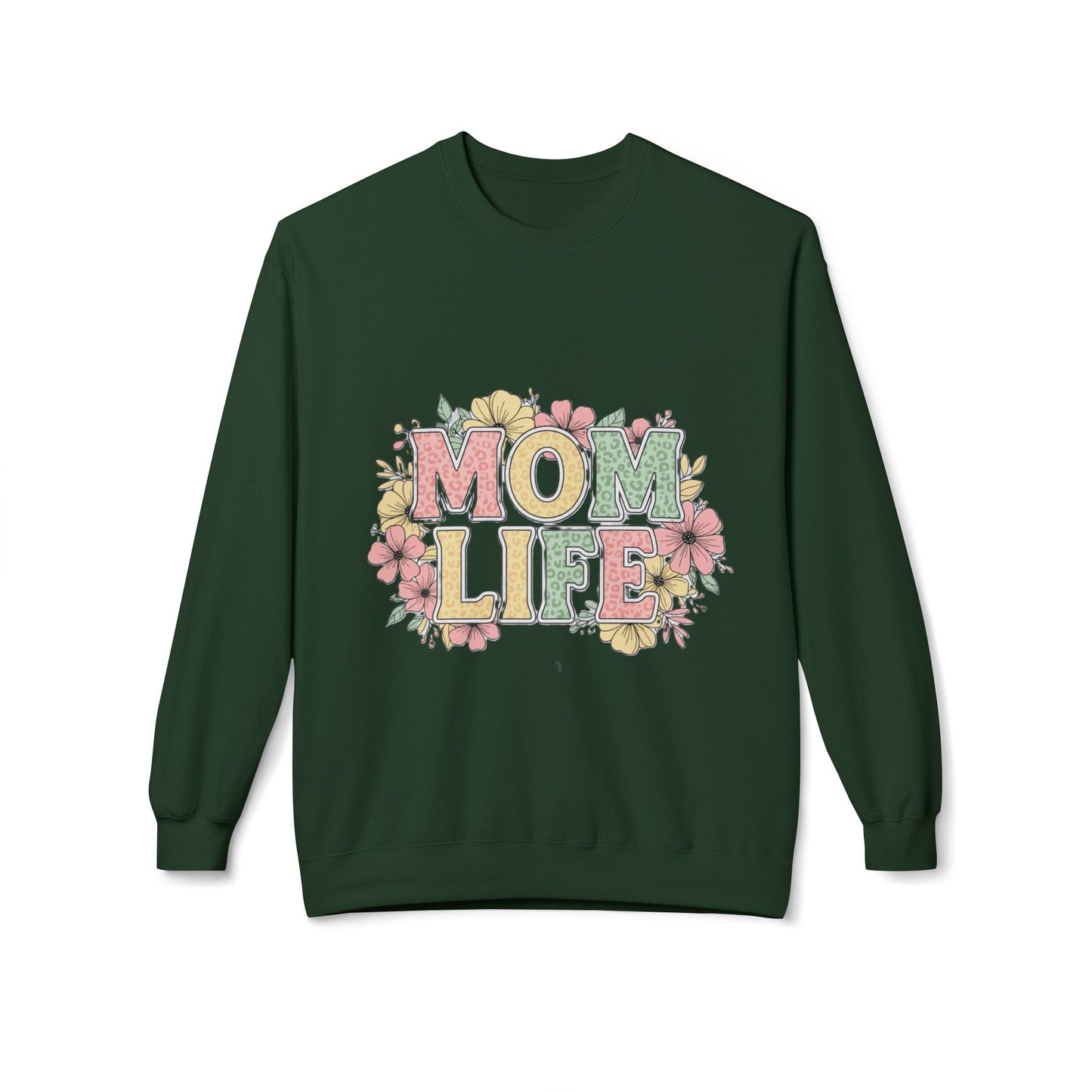 Mom Life – Cozy Floral Sweatshirt for Busy Moms