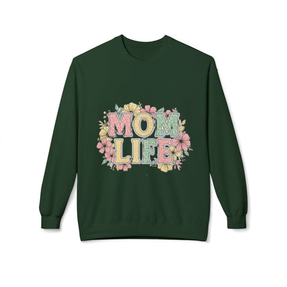 Mom Life – Cozy Floral Sweatshirt for Busy Moms