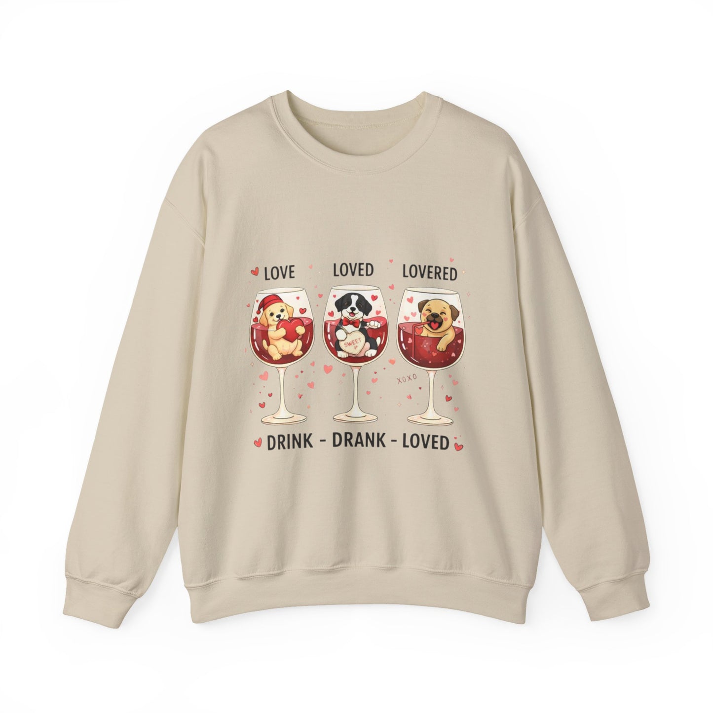 Fall in Puppy Love This Valentine's Day: The Ultimate Dog & Wine Lover’s Sweatshirt