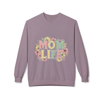 Mom Life – Cozy Floral Sweatshirt for Busy Moms
