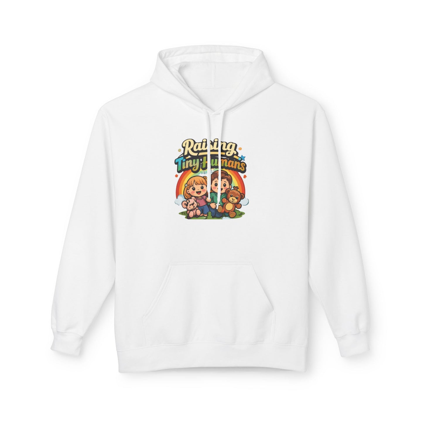 Raising Tiny Humans Hoodie – Cozy Mom Life Sweatshirt