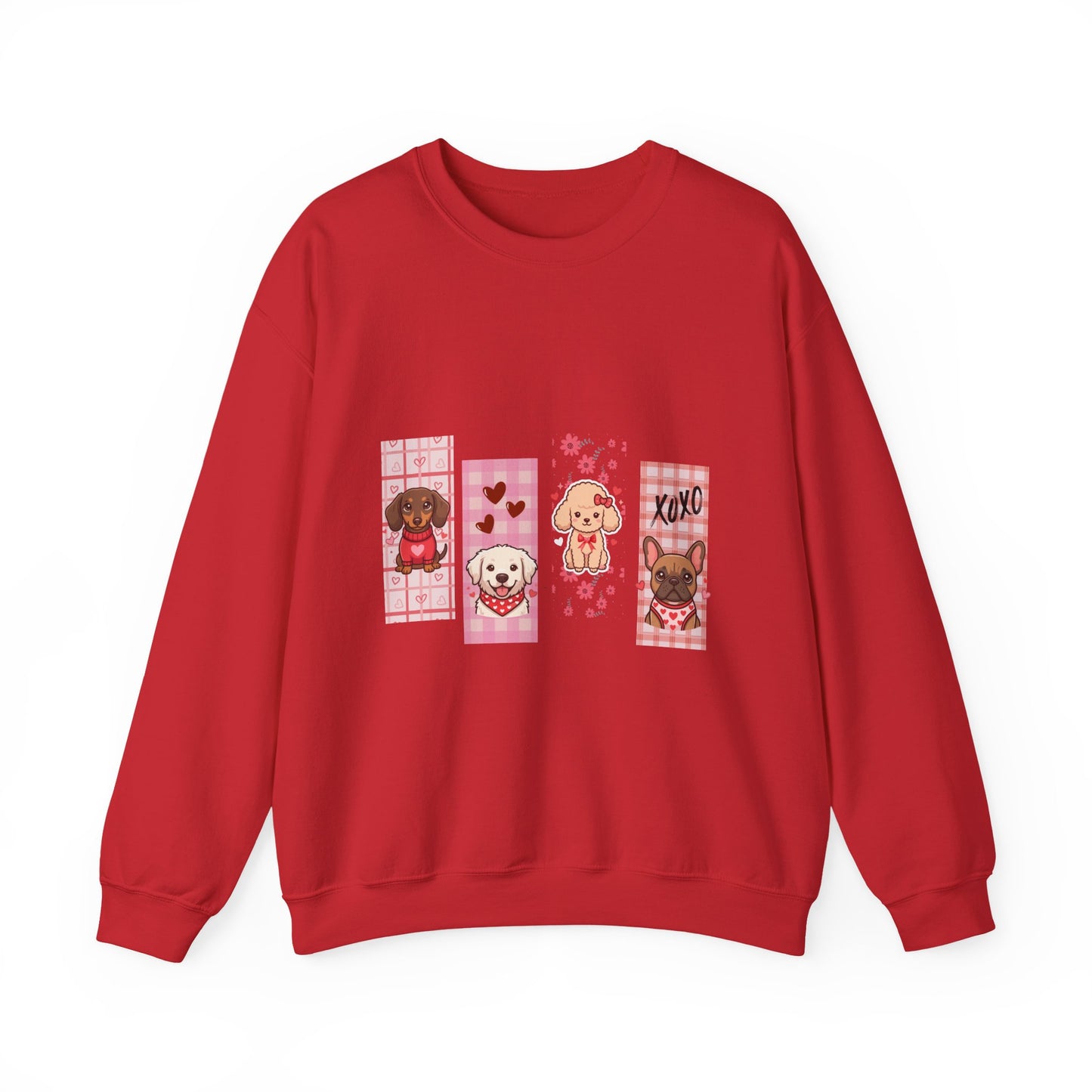 A Gallery of Puppy Love: The "Four-Friend" Valentine's Gallery Sweatshirt