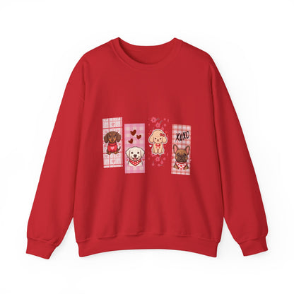A Gallery of Puppy Love: The "Four-Friend" Valentine's Gallery Sweatshirt